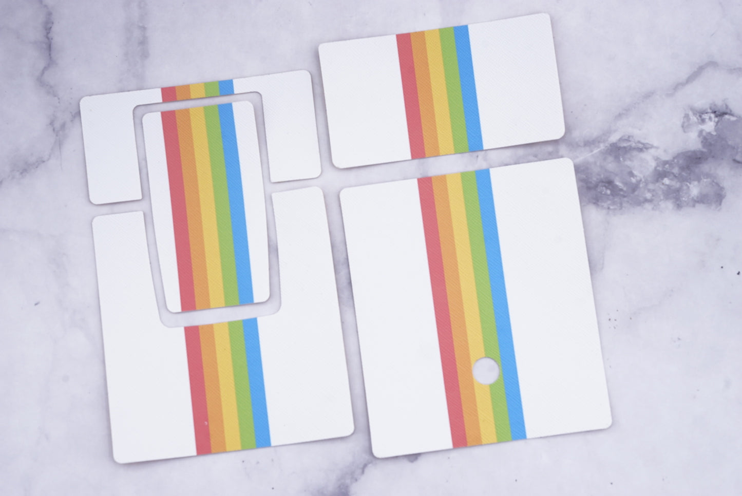 Polaroid sx70/sonar/680/690/MINT670 camera skin Replacement Cover- RAINBOW WHITE