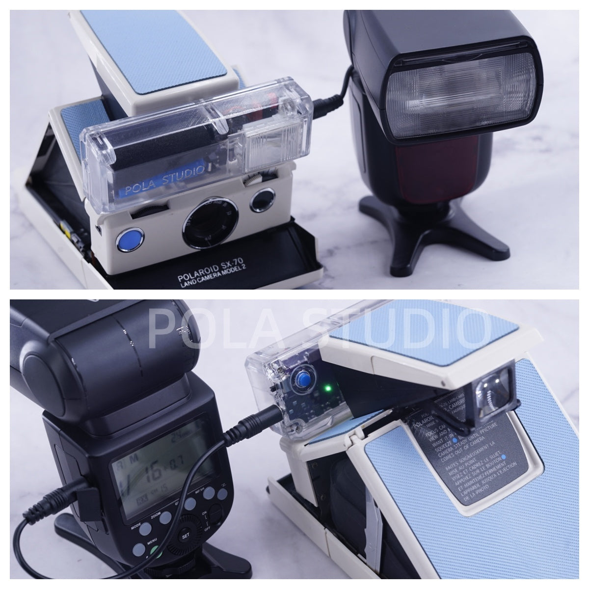 POLAFLASH POLAROID SX70/ALPHA/SONAR CAMERA FLASH-3.5MM TYPE-C