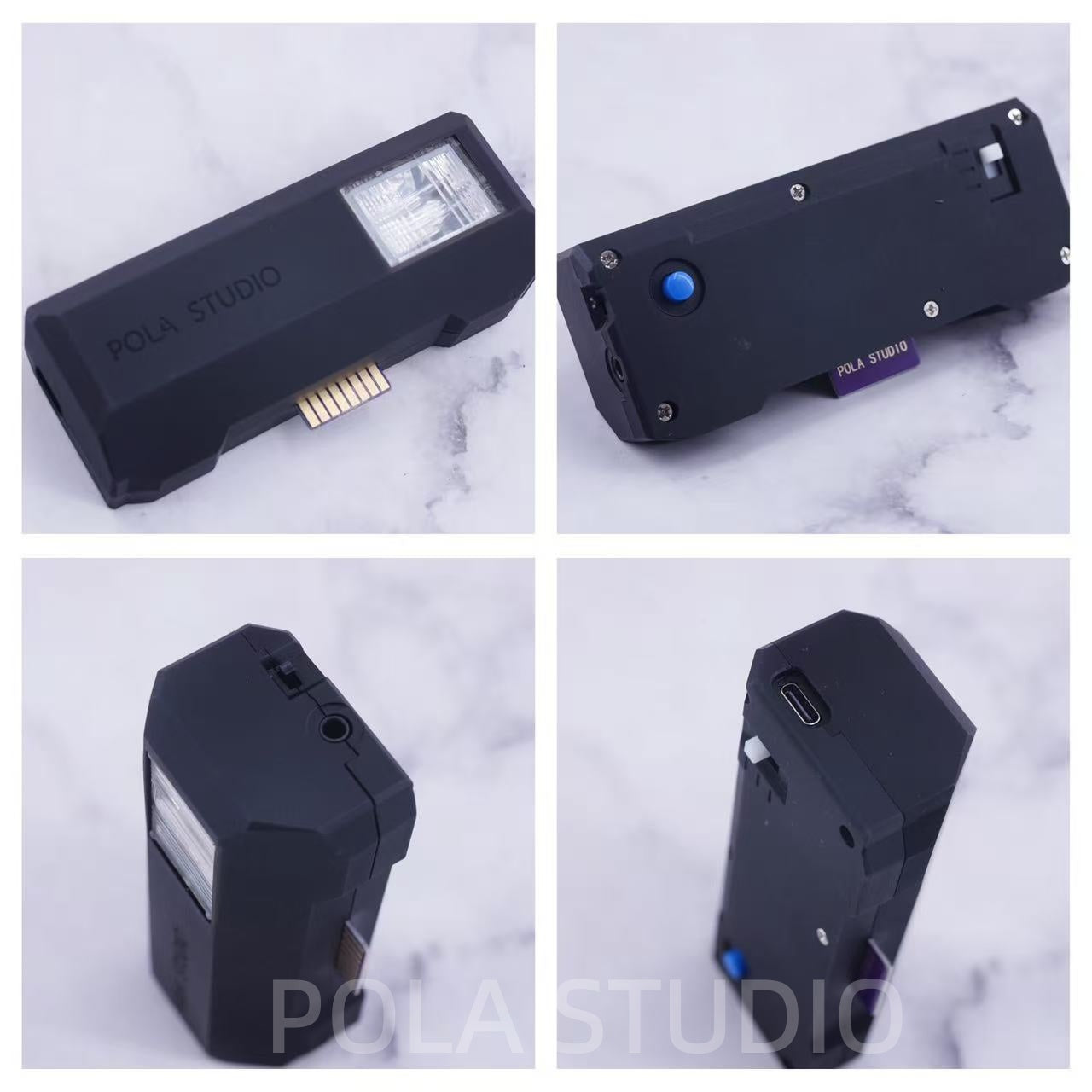 NEW*POLAFLASH POLAROID SX70/ALPHA/SONAR CAMERA FLASH-3.5MM TYPE-C