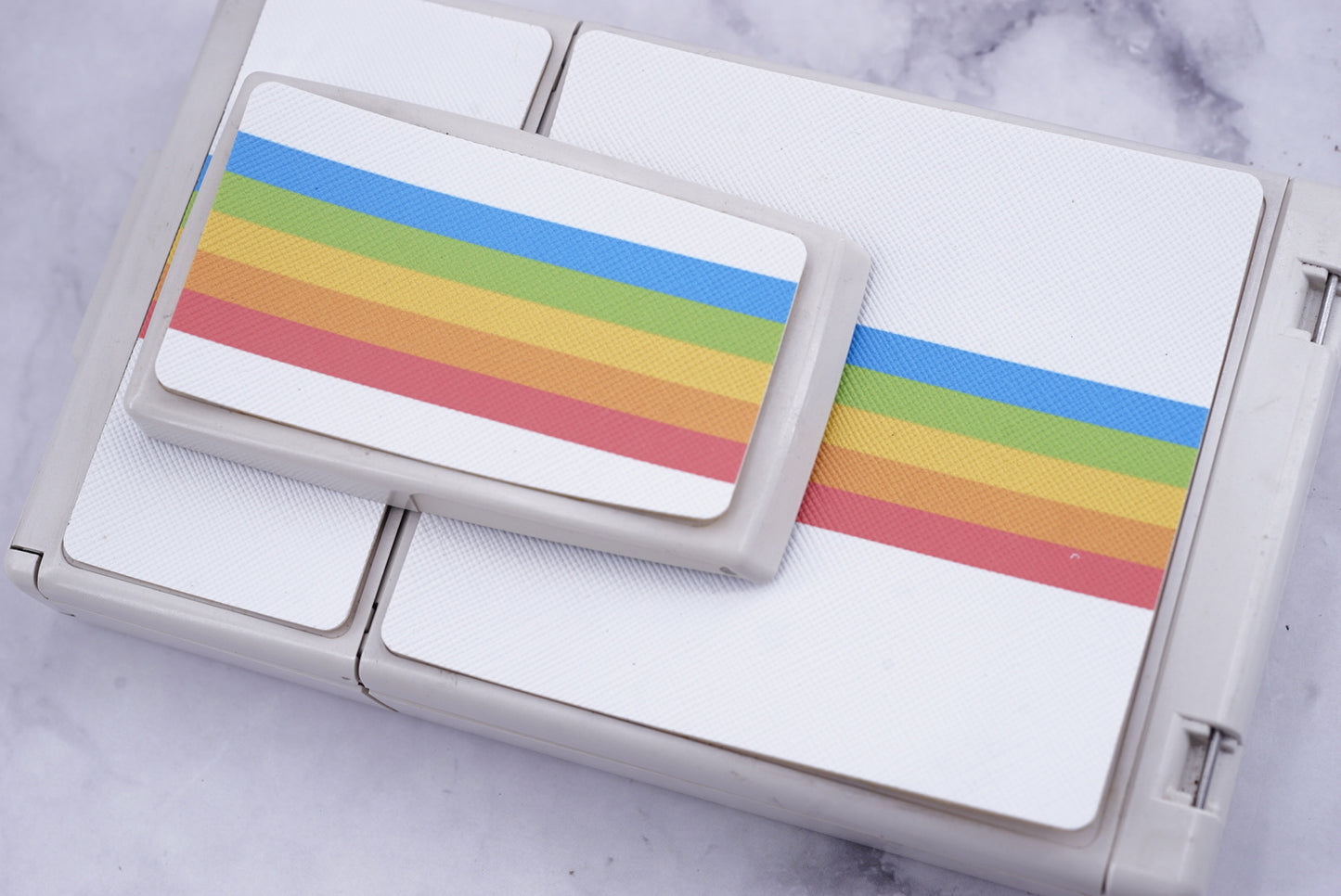 Polaroid sx70/sonar/680/690/MINT670 camera skin Replacement Cover- RAINBOW WHITE