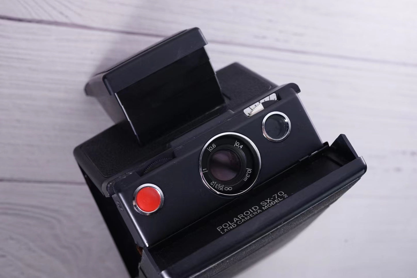 Polaroid Sx70 MODEL 2 BLACK camera WITH  Power kit evo